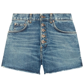 Dondup Stella Bot Gioie Shorts, Blue Denim